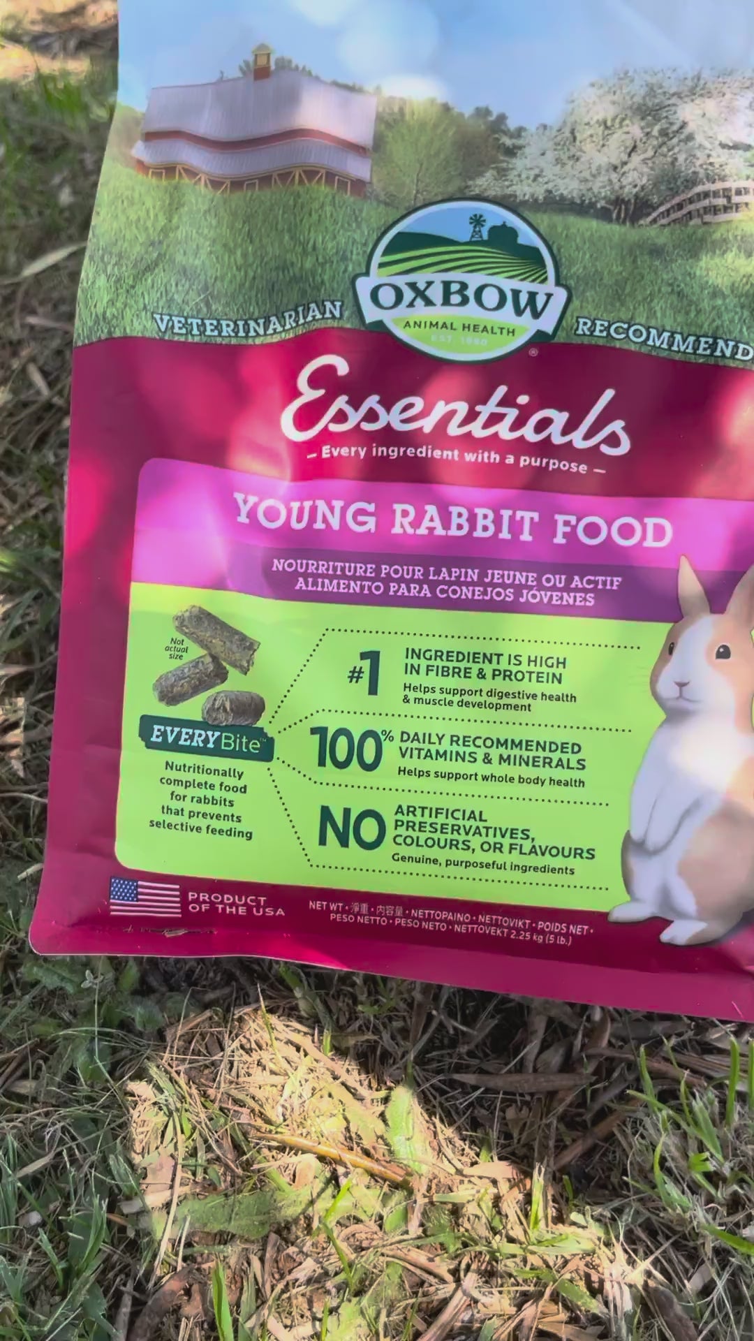 Oxbow Essentials Young Rabbit Food 🌿🐰